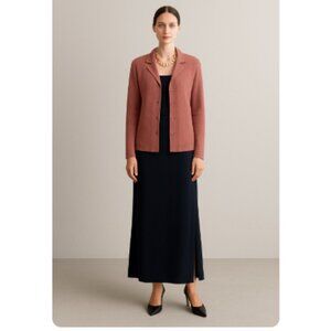 Yeohlee New York Navy Blue Maxi Skirt – Size L – Made in USA